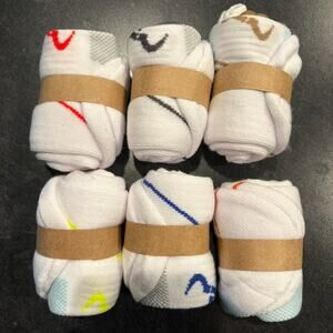 Bulliant Low Socks with Ankle Cushion - 6 Pairs White